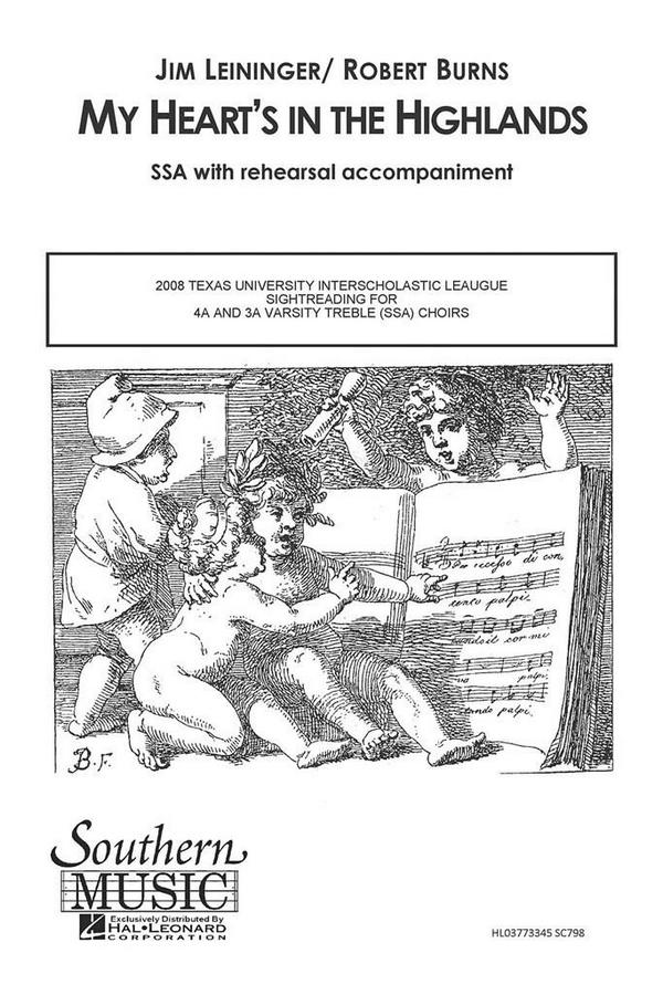 Jim Leininger My Heart's In The Highlands&nbsp;&nbsp;SSA&nbsp;&nbsp;Chorpartitur