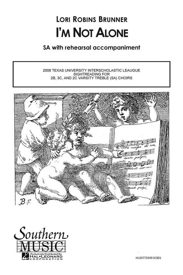 Lori Robins Brunner I'M Not Alone&nbsp;&nbsp;SA&nbsp;&nbsp;Chorpartitur