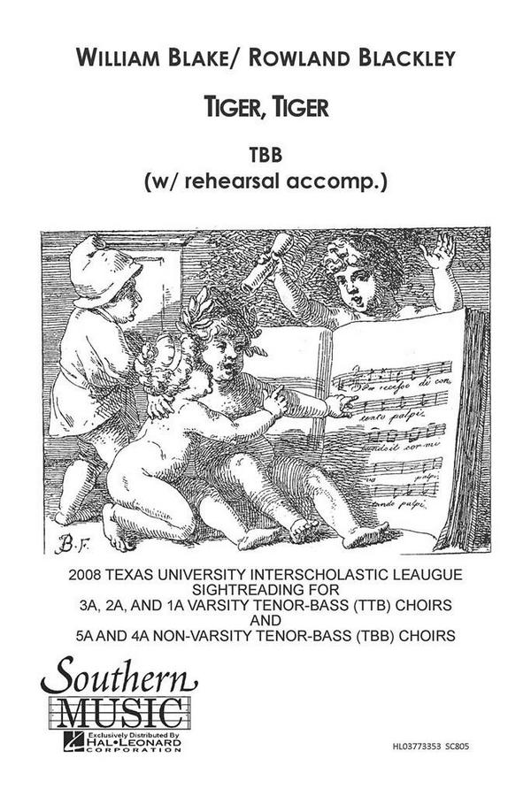 Rowland Blackley Tiger, Tiger&nbsp;&nbsp;TBB&nbsp;&nbsp;Chorpartitur
