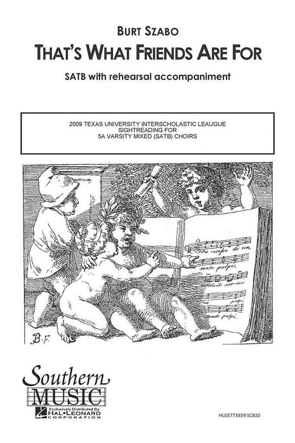 That's What Friends Are For&nbsp;&nbsp;for mixed choir a cappella&nbsp;&nbsp;choral score