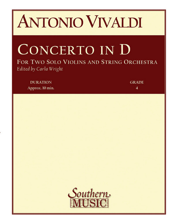 Antonio Vivaldi Concerto In D  Streichorchester  Partitur