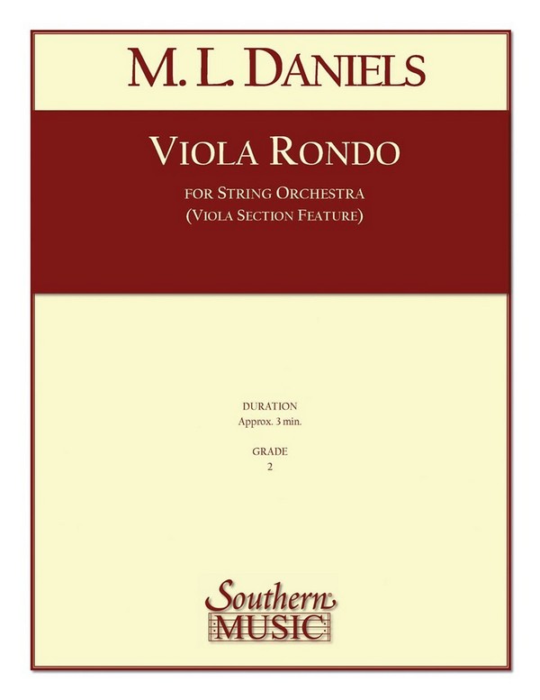 M.L. Daniels Viola Rondo&nbsp;&nbsp;Streichorchester&nbsp;&nbsp;Partitur + Stimmen