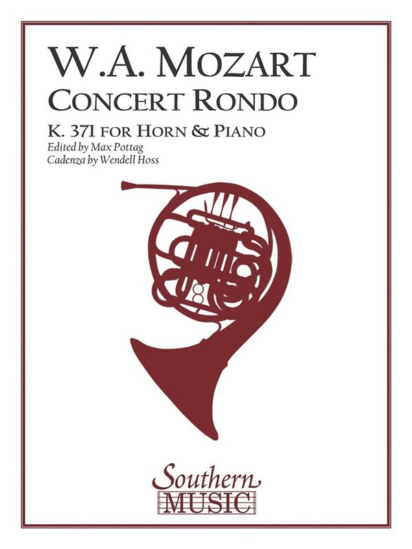Wolfgang Amadeus Mozart Concert Rondo, K371 (In-F)&nbsp;&nbsp;Horn&nbsp;&nbsp;Buch