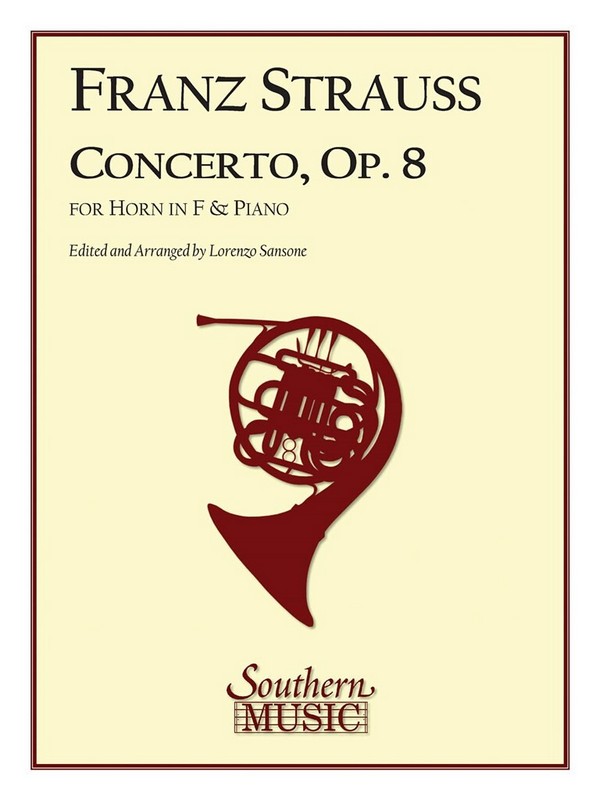 Franz Strauss Concerto In C Minor, Op. 8&nbsp;&nbsp;Horn&nbsp;&nbsp;Buch