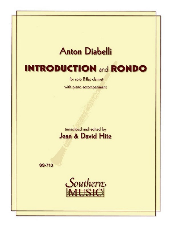Anton Diabelli Introduction (Intro) And Rondo  Clarinet  Buch