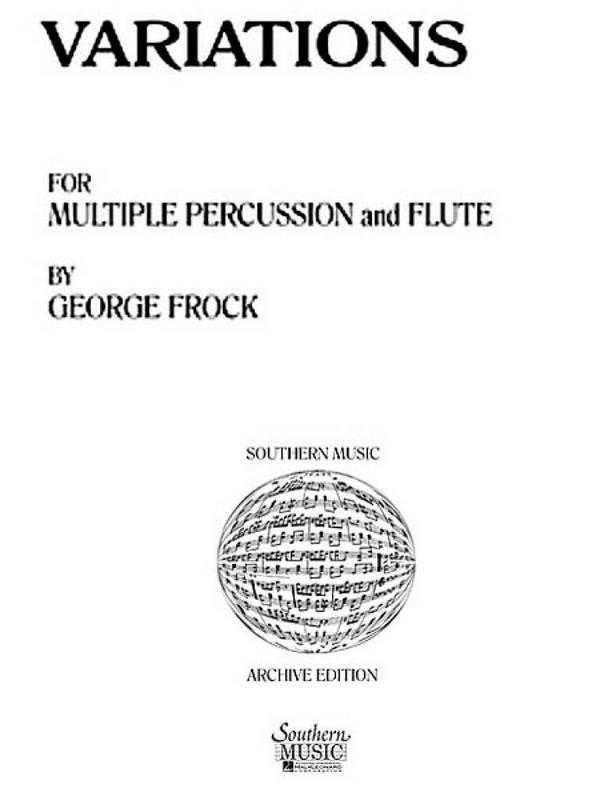 George Frock Variations&nbsp;&nbsp;Flute&nbsp;&nbsp;Buch