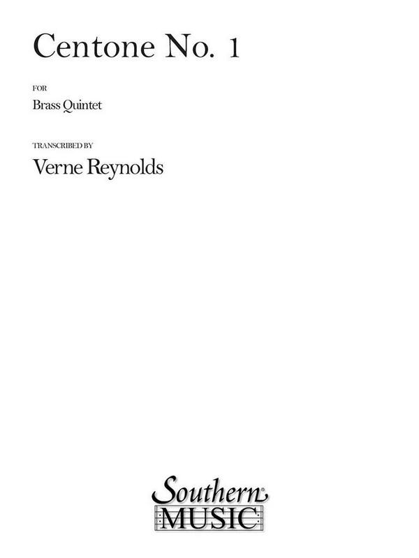 Centone No. 1&nbsp;&nbsp;Blechbläserquintett&nbsp;&nbsp;Partitur