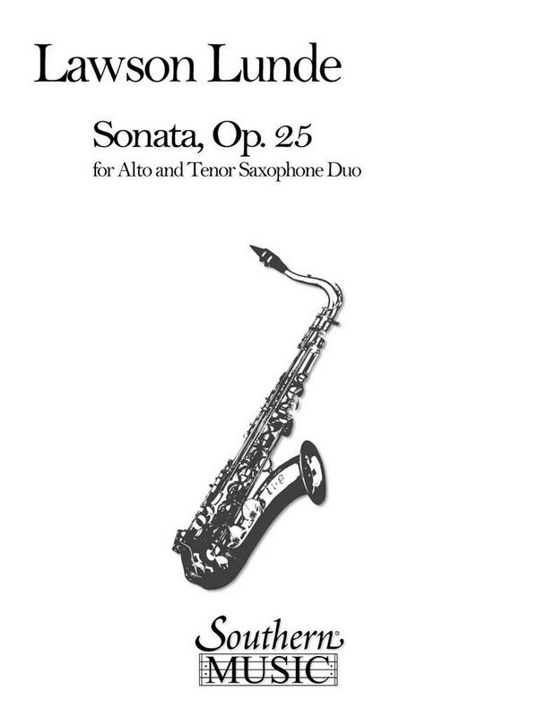 Lawson Lunde Sonata, Op. 25 (Archive)&nbsp;&nbsp;Sax Duet&nbsp;&nbsp;Buch