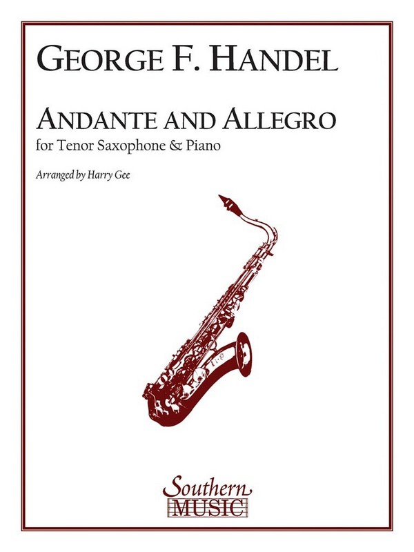 Georg Friedrich Händel Andante and Allegro&nbsp;&nbsp;Tenor Saxophone&nbsp;&nbsp;Buch