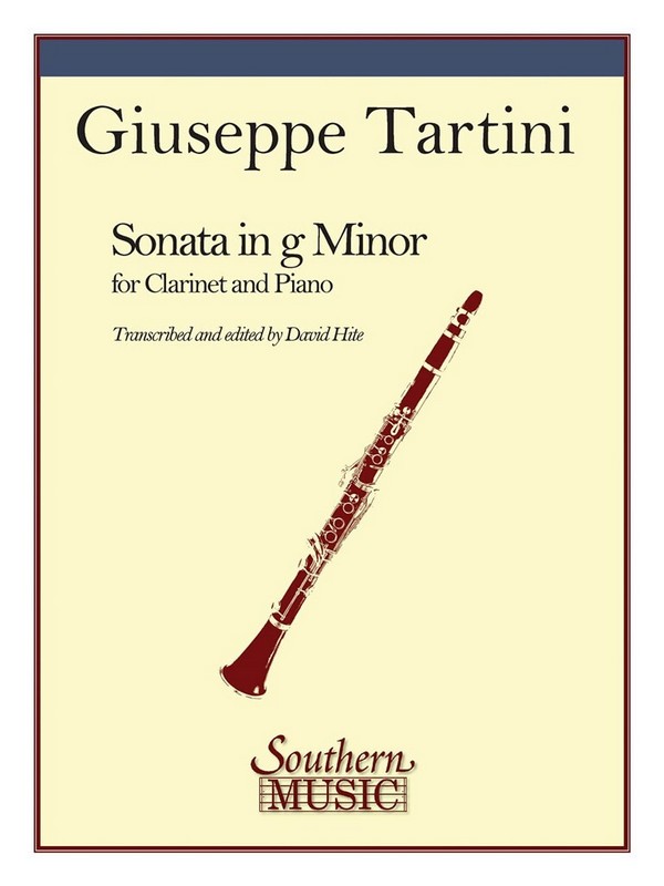 Giuseppe Tartini Sonata In G Minor&nbsp;&nbsp;Clarinet&nbsp;&nbsp;Buch