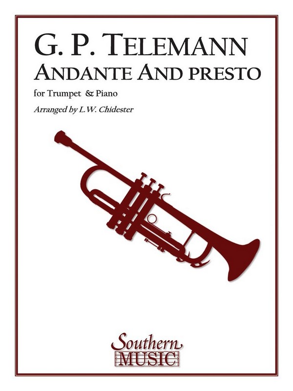 Georg Philipp Telemann Andante And Presto&nbsp;&nbsp;Trumpet&nbsp;&nbsp;Buch