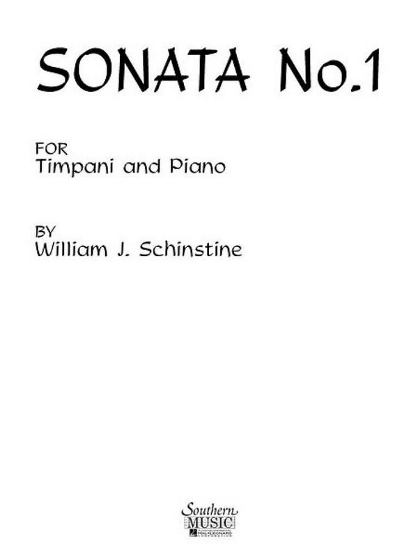 William Schinstine Sonata No 1&nbsp;&nbsp;Timpani&nbsp;&nbsp;Buch