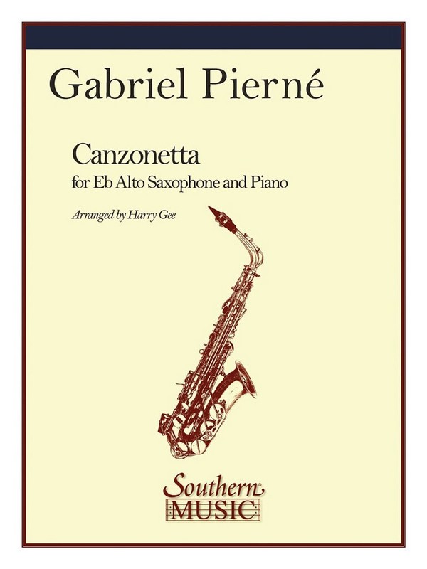 Gabriel Pierné Canzonetta&nbsp;&nbsp;Alto Saxophone&nbsp;&nbsp;Buch