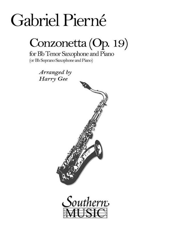 Gabriel Pierné Canzonetta&nbsp;&nbsp;Tenor Saxophone&nbsp;&nbsp;Buch