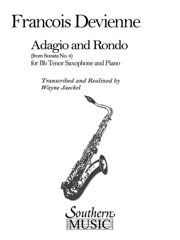 François Devienne Adagio And Rondo (Archive)&nbsp;&nbsp;Tenor Saxophone&nbsp;&nbsp;Buch