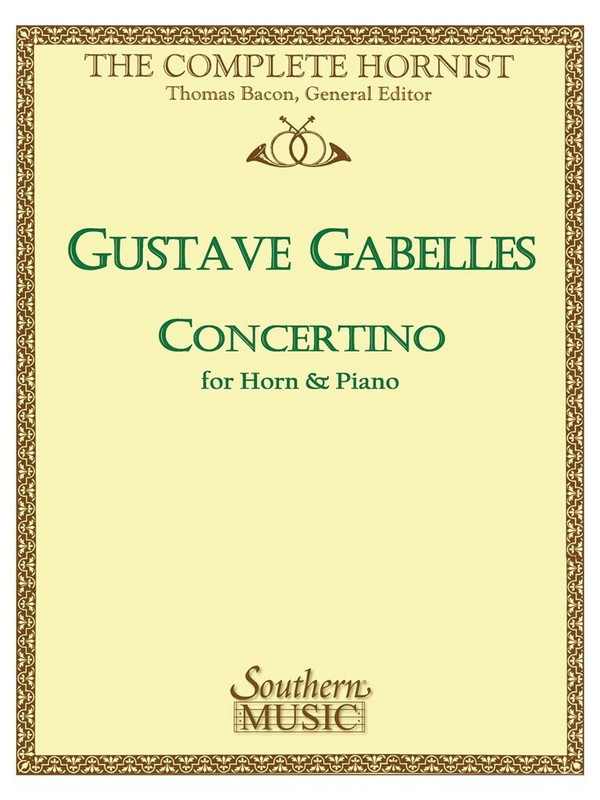 Gustave Gabelles Concertino Op 91&nbsp;&nbsp;Horn&nbsp;&nbsp;Buch