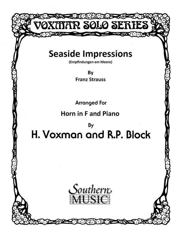 Franz Strauss Seaside Impressions&nbsp;&nbsp;Horn und Klavier&nbsp;&nbsp;Buch