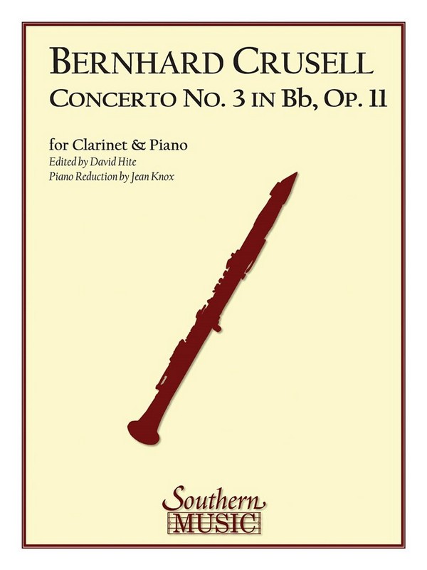 Bernhard Henrik Crusell Concerto No 3 In B Flat Op 11&nbsp;&nbsp;Clarinet&nbsp;&nbsp;Buch
