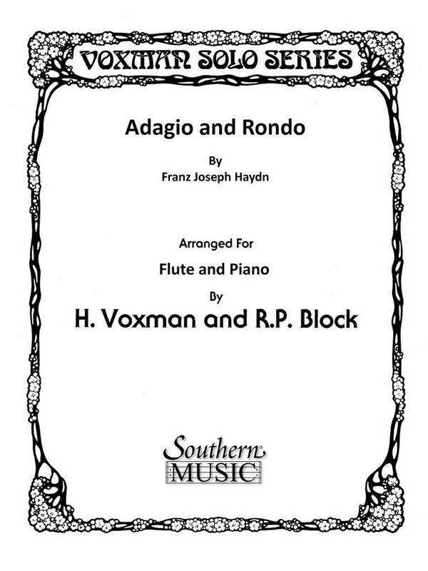 Franz Joseph Haydn Adagio And Rondo&nbsp;&nbsp;Flöte und Klavier&nbsp;&nbsp;Buch