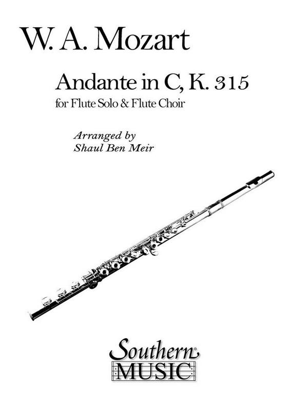 Wolfgang Amadeus Mozart Andante In C&nbsp;&nbsp;Flötenensemble&nbsp;&nbsp;Partitur + Stimmen