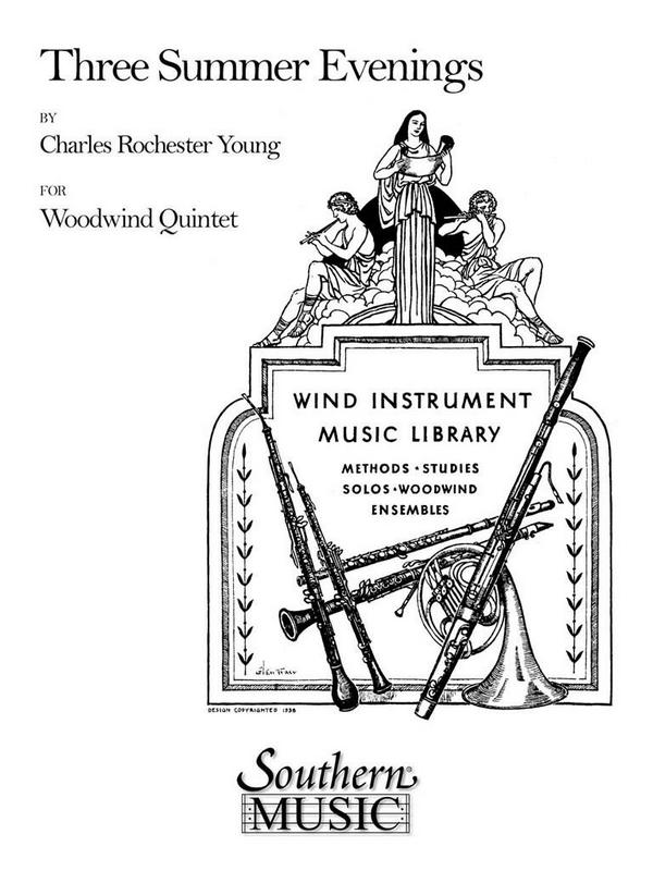 Charles Rochester Young Three Summer Evenings&nbsp;&nbsp;Woodwind Quintet&nbsp;&nbsp;Partitur