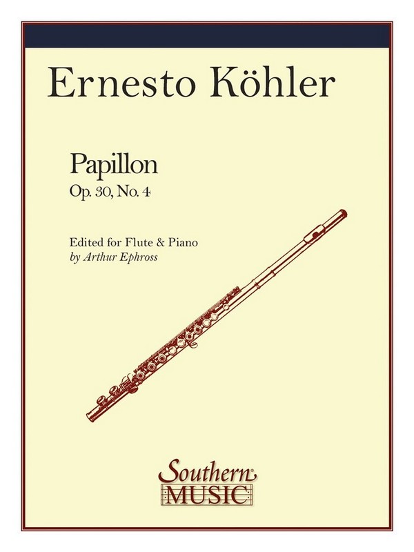 Ernesto Köhler Papillon&nbsp;&nbsp;Flöte und Klavier&nbsp;&nbsp;Buch