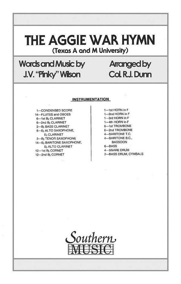 WILSON Aggie War Hymn&nbsp;&nbsp;Marching Band&nbsp;&nbsp;Partitur + Stimmen
