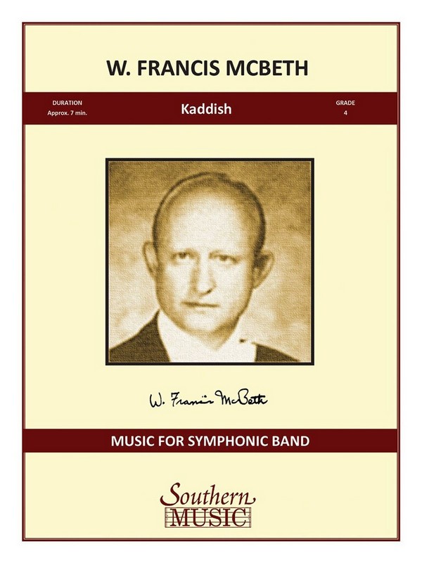 W. Francis McBeth Kaddish&nbsp;&nbsp;Concert Band&nbsp;&nbsp;Partitur + Stimmen