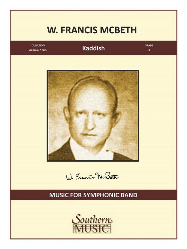W. Francis McBeth Kaddish&nbsp;&nbsp;Concert Band&nbsp;&nbsp;Partitur
