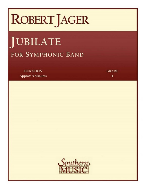 Robert Jager Jubilate&nbsp;&nbsp;Concert Band&nbsp;&nbsp;Partitur + Stimmen