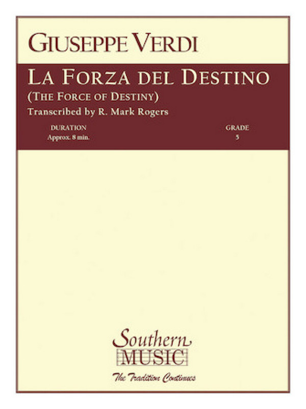 Giuseppe Verdi La Forza Del Destino&nbsp;&nbsp;Concert Band&nbsp;&nbsp;Stimmen-Set