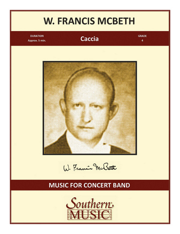 W. Francis McBeth Caccia&nbsp;&nbsp;Concert Band&nbsp;&nbsp;Partitur