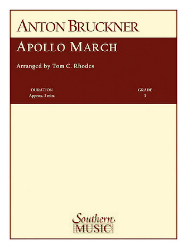 Anton Bruckner Apollo March  Concert Band  Partitur