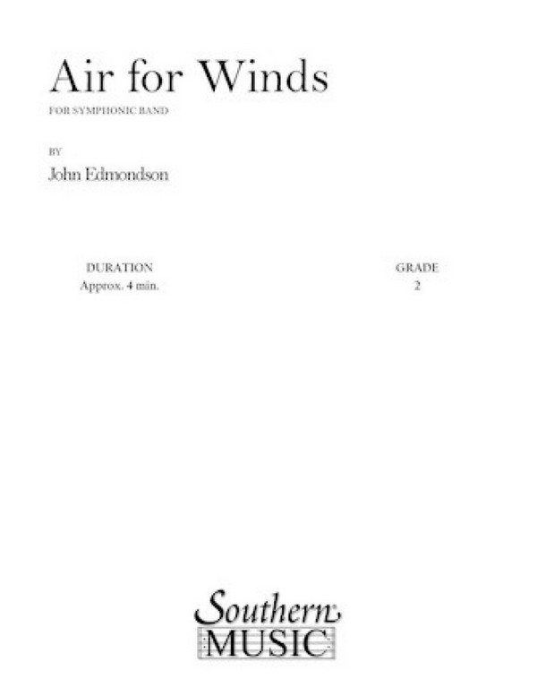 John Edmondson Air For Winds&nbsp;&nbsp;Concert Band&nbsp;&nbsp;Partitur