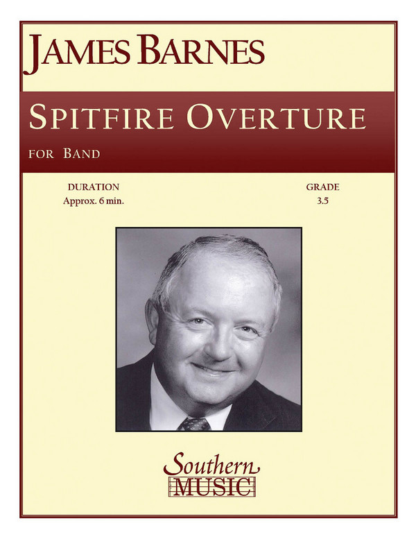 James Barnes Spitfire Overture&nbsp;&nbsp;Concert Band&nbsp;&nbsp;Partitur