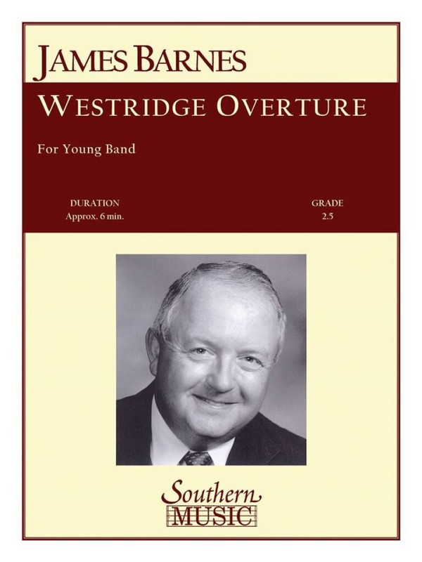 James Barnes Westridge Overture&nbsp;&nbsp;Concert Band&nbsp;&nbsp;Partitur
