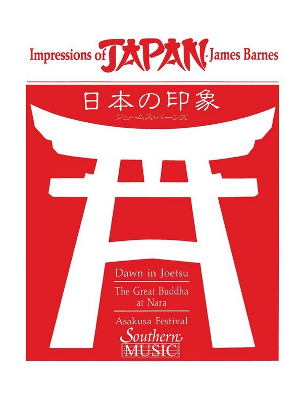 James Barnes Impressions Of Japan&nbsp;&nbsp;Concert Band&nbsp;&nbsp;Partitur + Stimmen