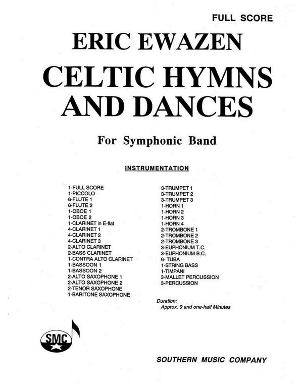 Eric Ewazen Celtic Hymns And Dances&nbsp;&nbsp;Concert Band&nbsp;&nbsp;Partitur