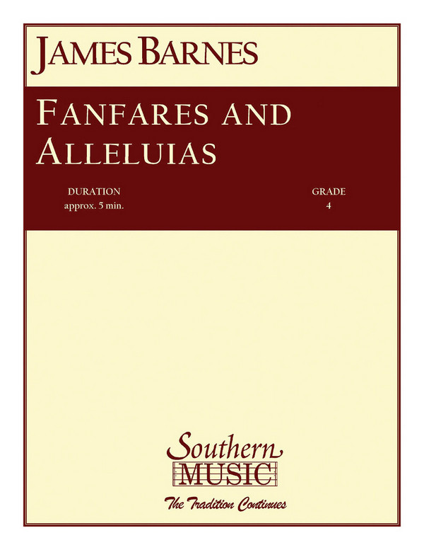 James Barnes Fanfares And Alleluias&nbsp;&nbsp;Concert Band&nbsp;&nbsp;Partitur