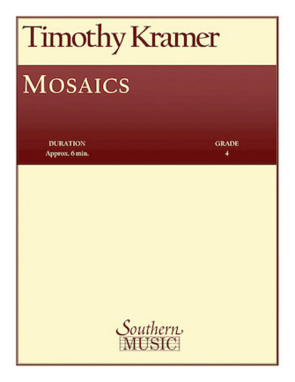 Timothy Kramer Mosaics&nbsp;&nbsp;Concert Band&nbsp;&nbsp;Partitur