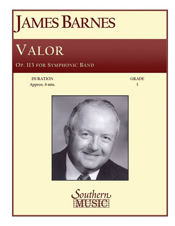 James Barnes Valor&nbsp;&nbsp;Concert Band&nbsp;&nbsp;Partitur + Stimmen
