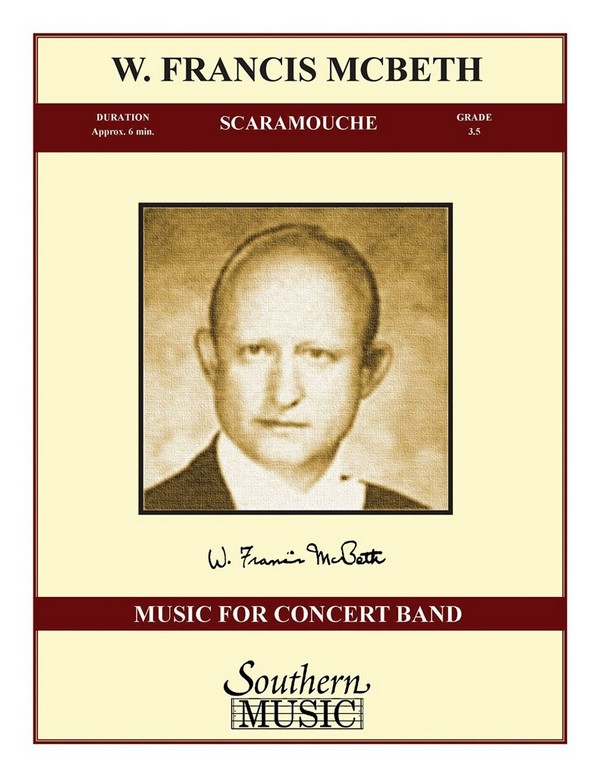 W. Francis McBeth Scaramouche&nbsp;&nbsp;Concert Band&nbsp;&nbsp;Partitur + Stimmen