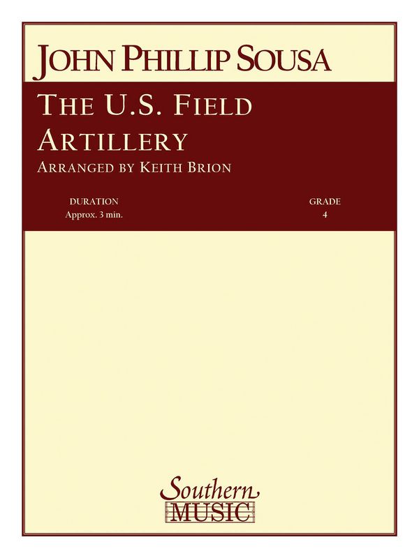 John Philip Sousa The U.S. Field Artillery&nbsp;&nbsp;Concert Band/Harmonie&nbsp;&nbsp;Stimmen-Set