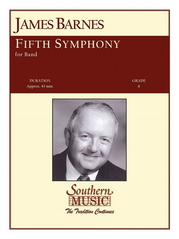 James Barnes Fifth Symphony&nbsp;&nbsp;Concert Band&nbsp;&nbsp;Partitur + Stimmen