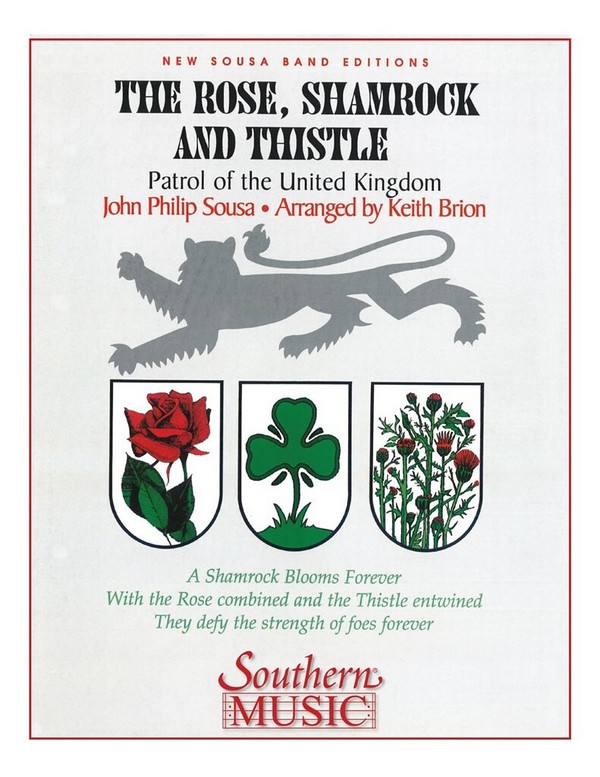 John Philip Sousa The Rose, Shamrock & Thistle&nbsp;&nbsp;Concert Band&nbsp;&nbsp;Partitur + Stimmen