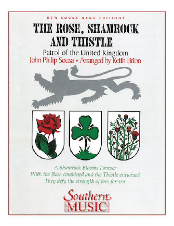 John Philip Sousa The Rose, Shamrock & Thistle&nbsp;&nbsp;Concert Band&nbsp;&nbsp;Partitur