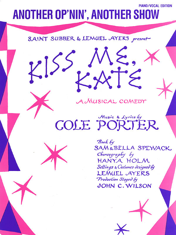 Another Op'nin', Another Show (From Kiss Me Kate)  Piano, Vocal and Guitar  Buch