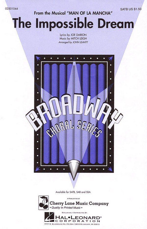 Joe Darion_Mitch Leigh The Impossible Dream  SATB  Buch