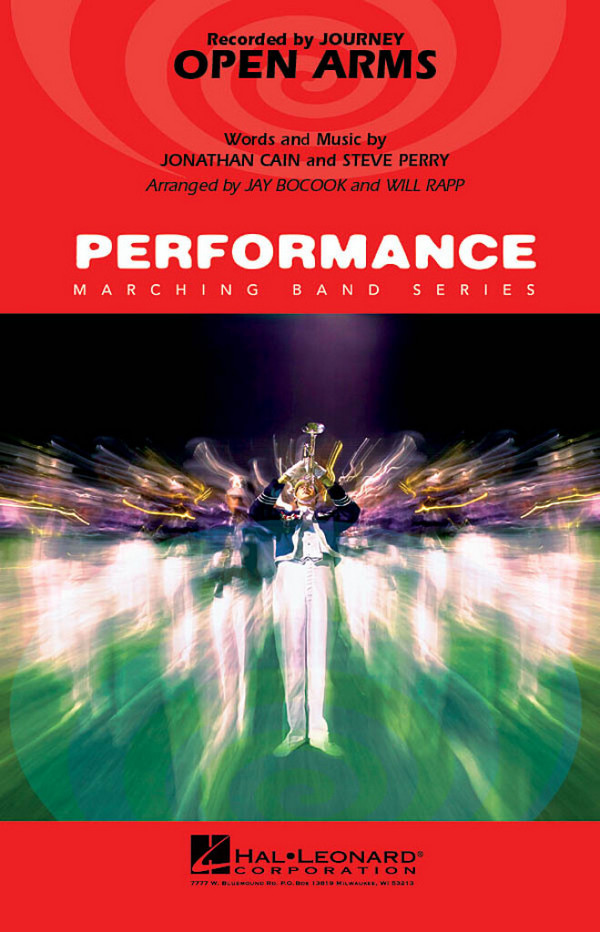 Jonathan Cain_Steve Perry Open Arms&nbsp;&nbsp;Marching Band&nbsp;&nbsp;Partitur + Stimmen