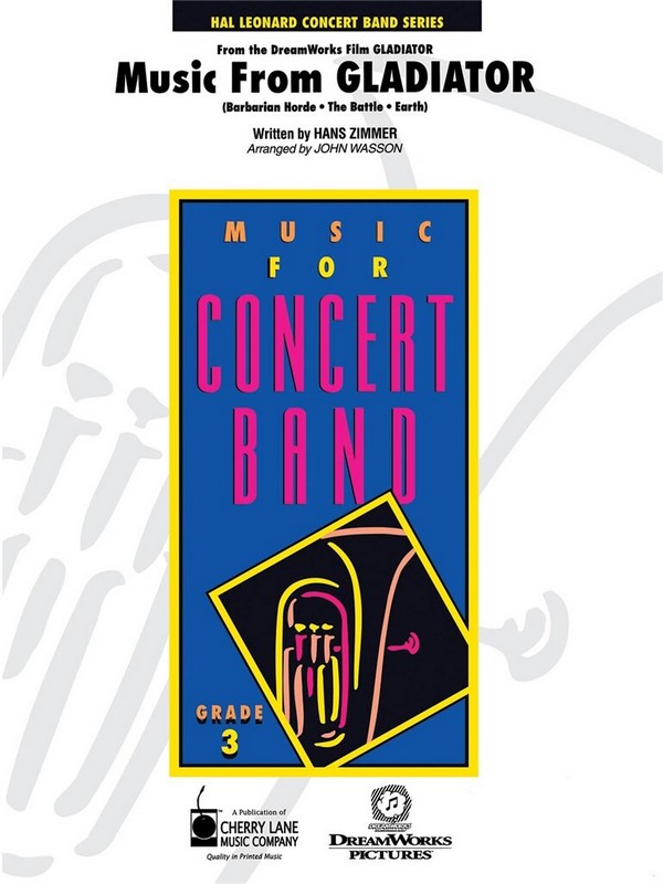 Music from Gladiator&nbsp;&nbsp;Concert Band&nbsp;&nbsp;Partitur + Stimmen